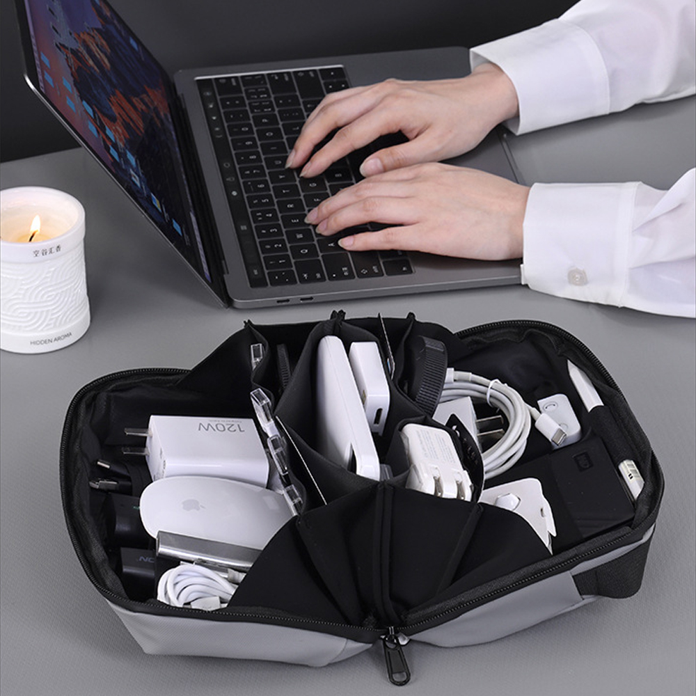 Tech Accessories Travel Organizer Pouch - 1PCS Travel Tech Pouch,Waterproof Cord CaseElectronics
