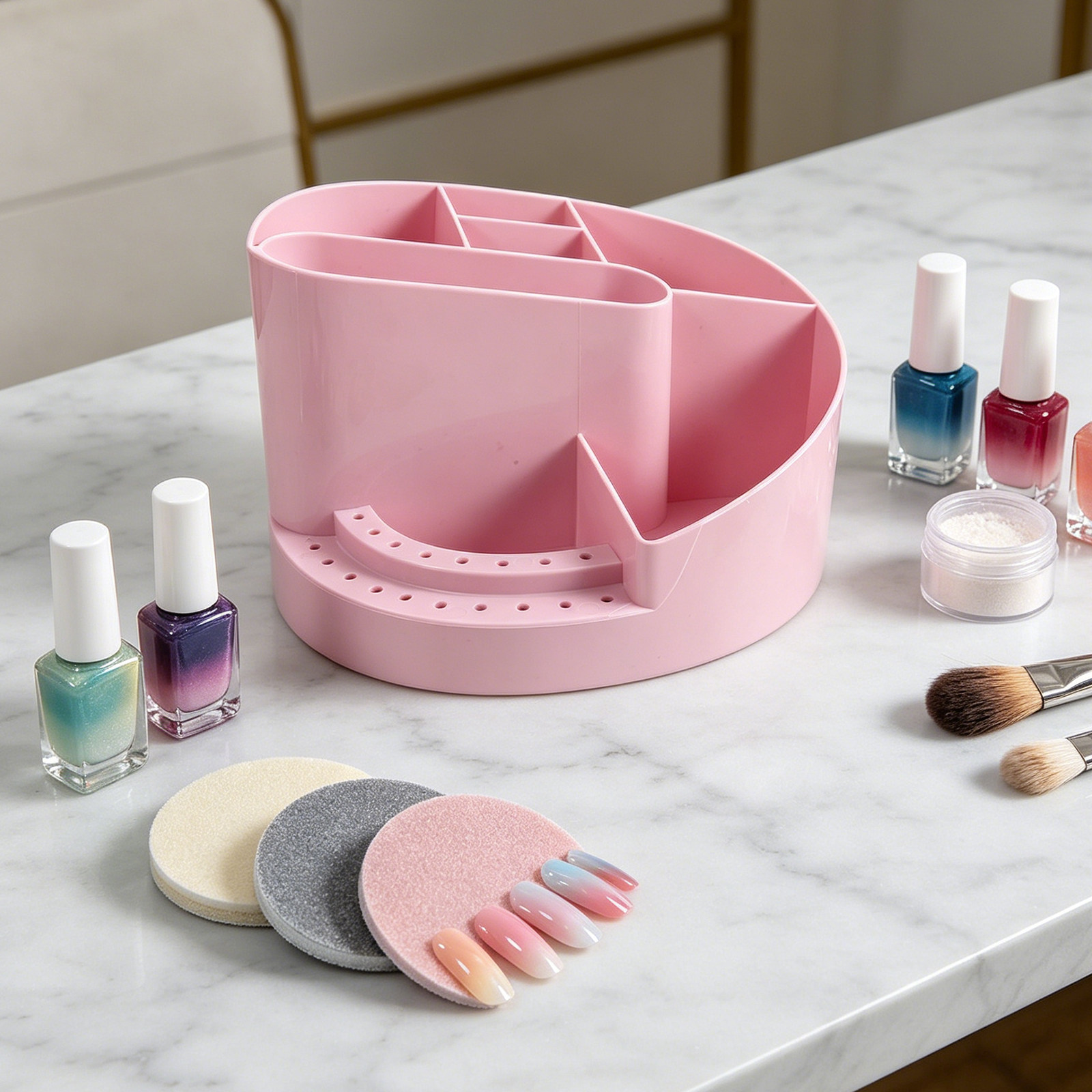 Tech Accessories - Nail Organizer Storage Box 7 Compartments