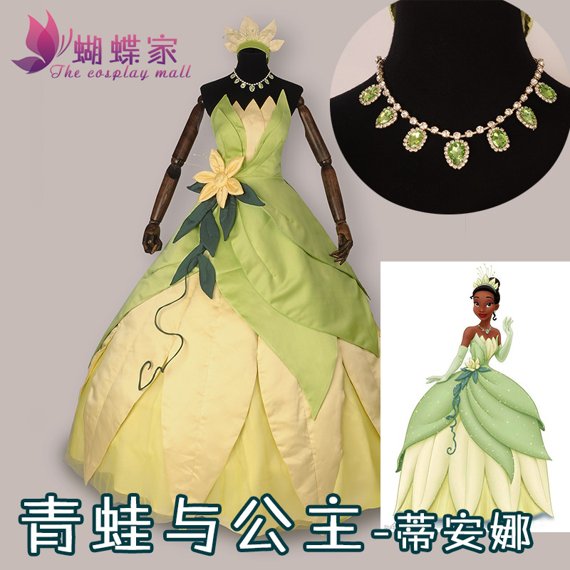 Princess Tiana Dress Cosplay C - Tech Accessories Women ulasan dan harga