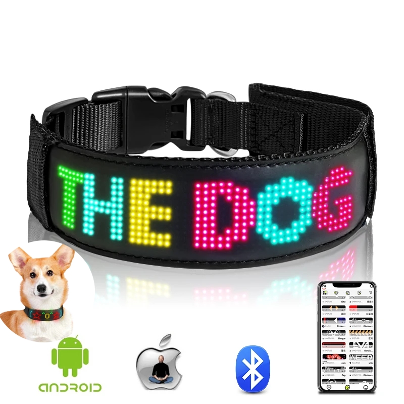 Multicolor Pet LED Dog Collars - Tech Dog Accessories ulasan dan harga