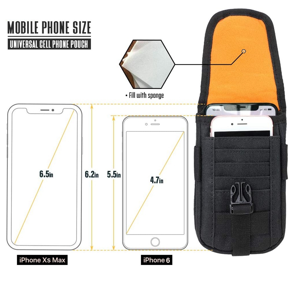 Tactical Phone Pouch Molle,Sma - Tech Wear Accessories ulasan dan harga