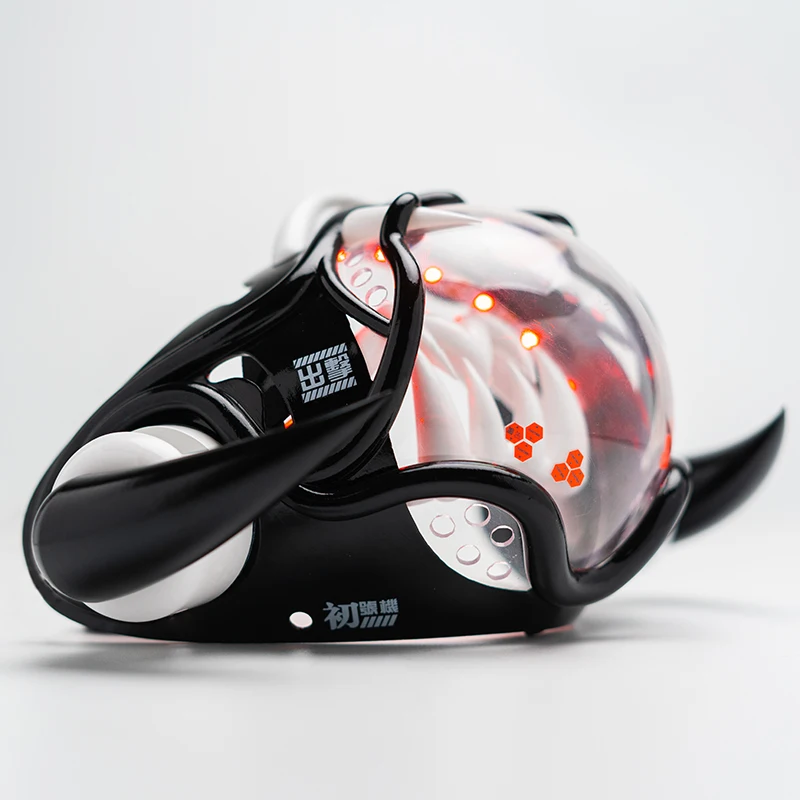 Cyberpunk-Style LED Mech Mask  - Tech Wear Accessories ulasan dan harga