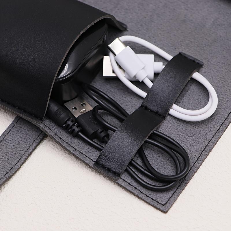 1PC PU Leather Multi-Compartme - Tech Accessories Travel Organizer Pouch ulasan dan harga
