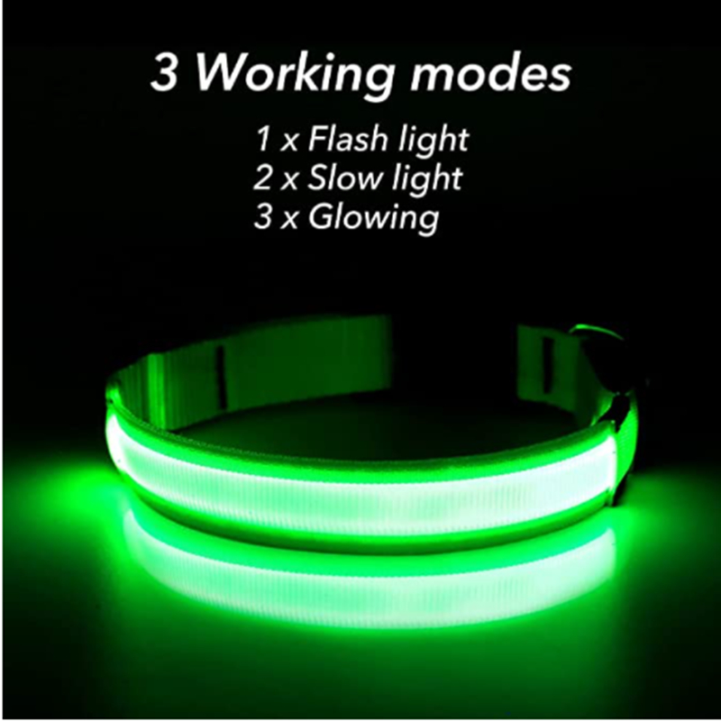 USB Rechargeable Luminous Coll - Tech Dog Accessories ulasan dan harga