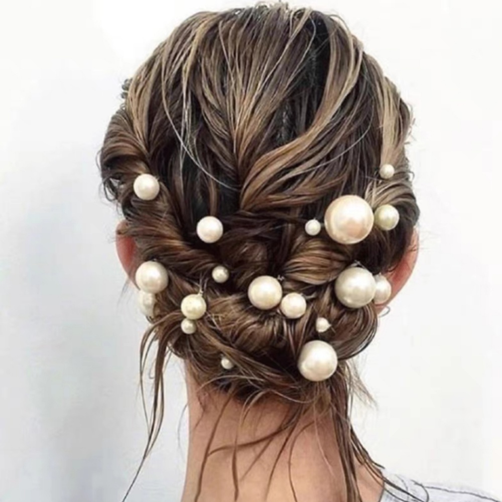 Pearl Crystal Hair Pins Comb S - Tech Accessories Women ulasan dan harga