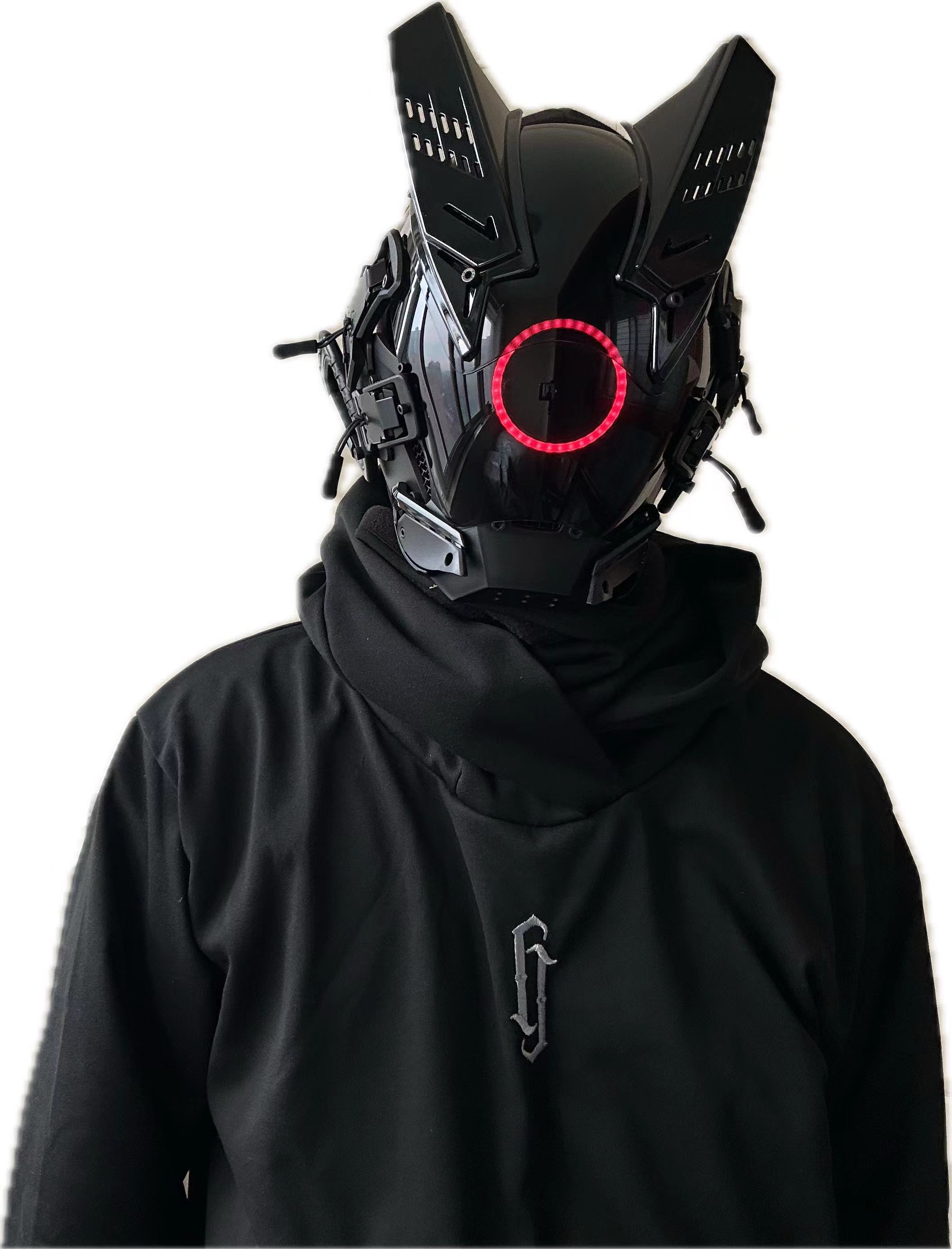 Cyberpunk LED Mask Cosplay Mas - Tech Wear Accessories ulasan dan harga