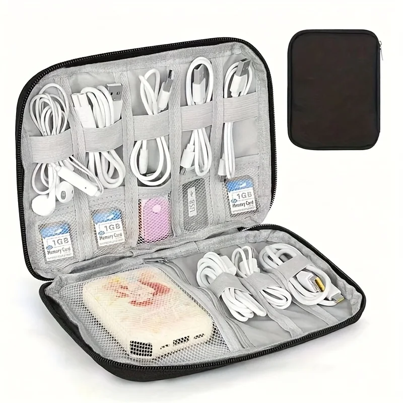 1 Pack Portable Electronic Acc - Tech Accessories Travel Organizer Pouch ulasan dan harga
