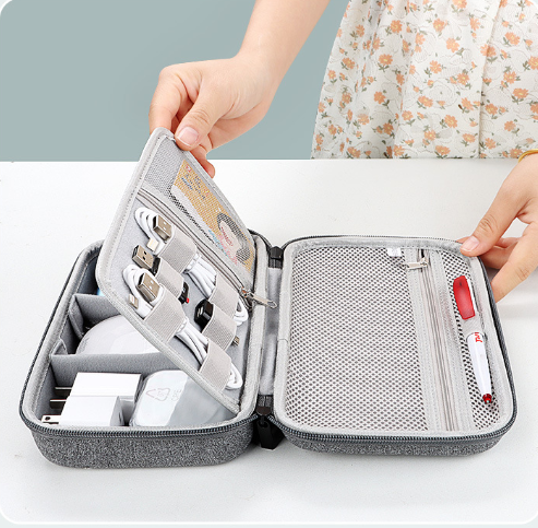 Portable Waterproof EVA Hard S - Tech Accessories Travel Organizer Pouch ulasan dan harga