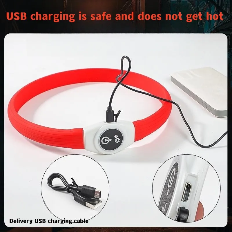 New Led Luminous Dog Collar PV - Tech Dog Accessories ulasan dan harga
