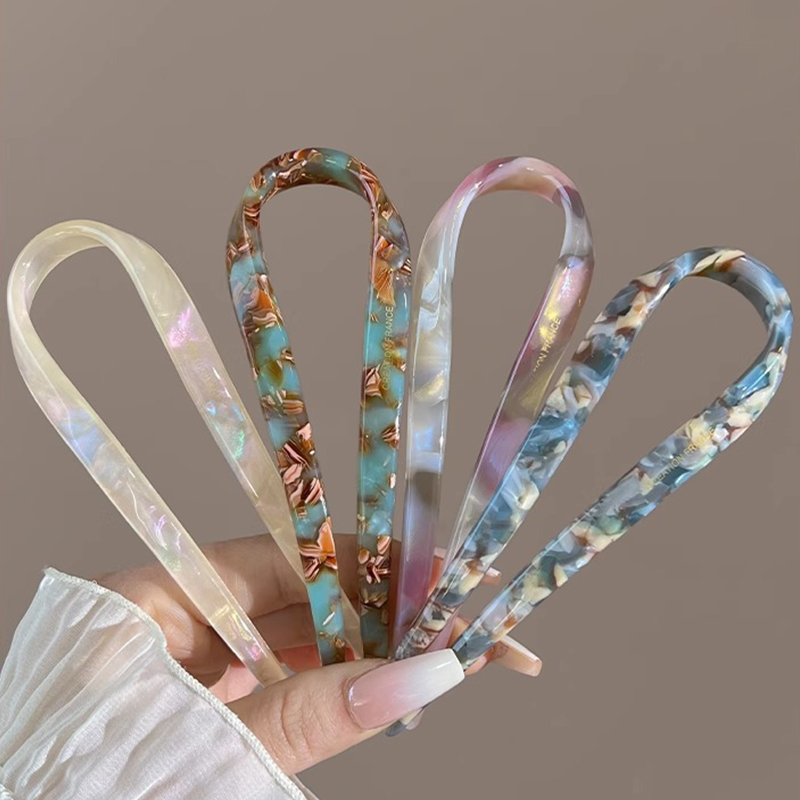 U-Shaped Hair Sticks Acetate A - Tech Accessories Women ulasan dan harga