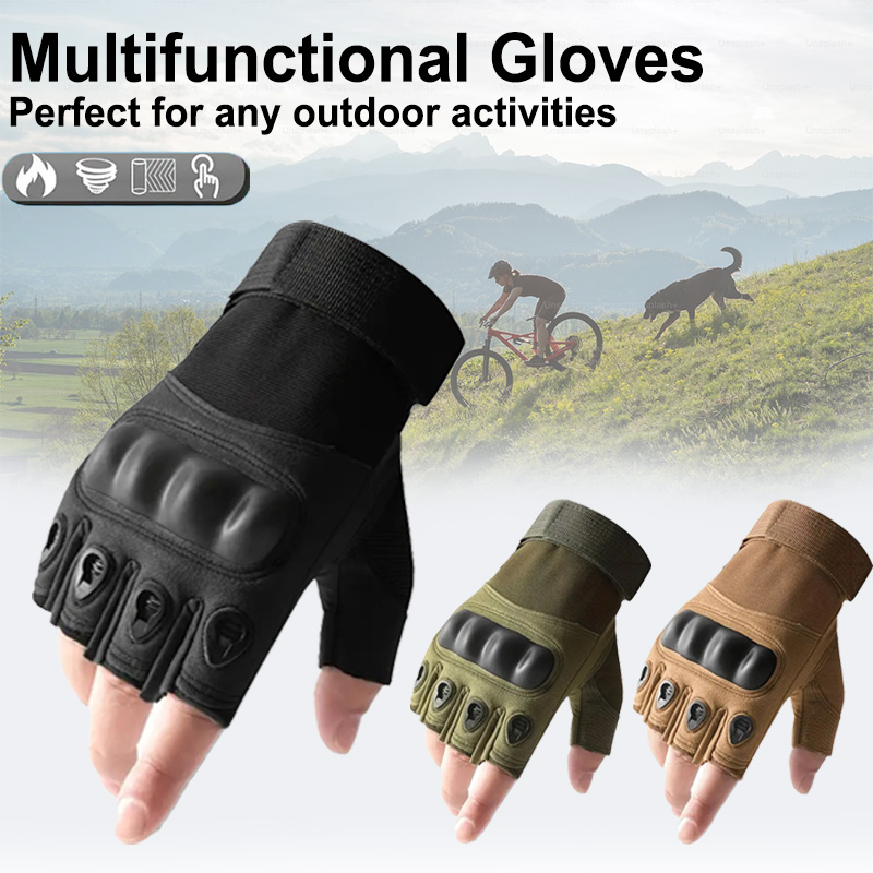 1Pair Tactical Fingerless Glov - Tech Wear Accessories ulasan dan harga