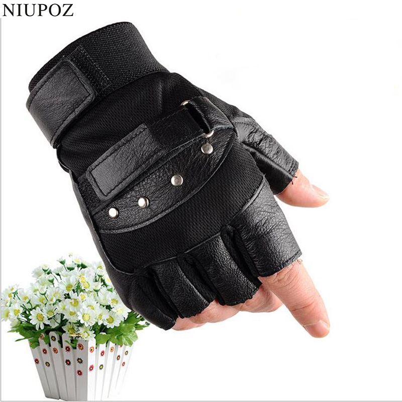 Men's Half Finger Leather Fitn - Tech Wear Accessories ulasan dan harga