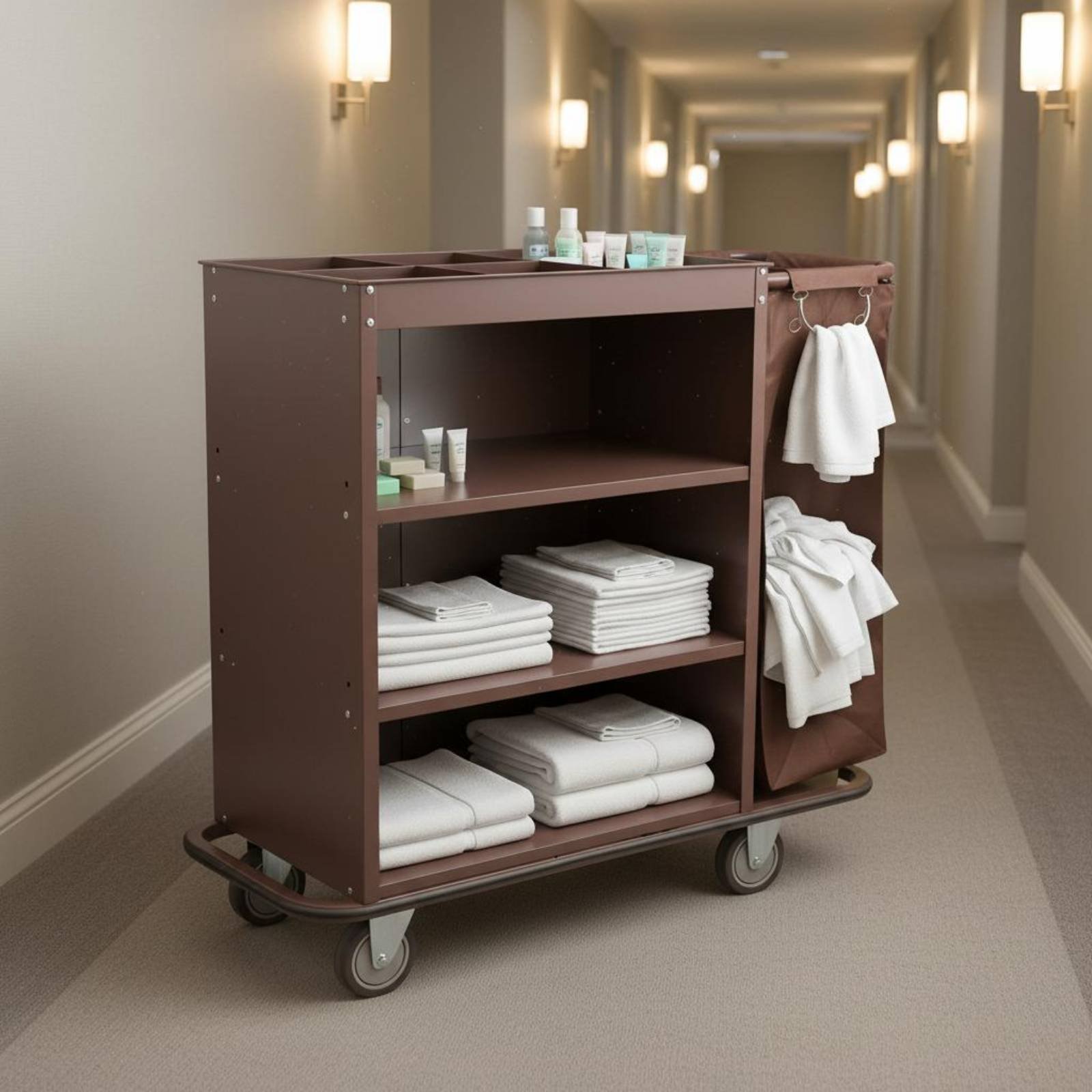 Hotel Linen Cart Multi-Functio - Tech Room Accessories ulasan dan harga