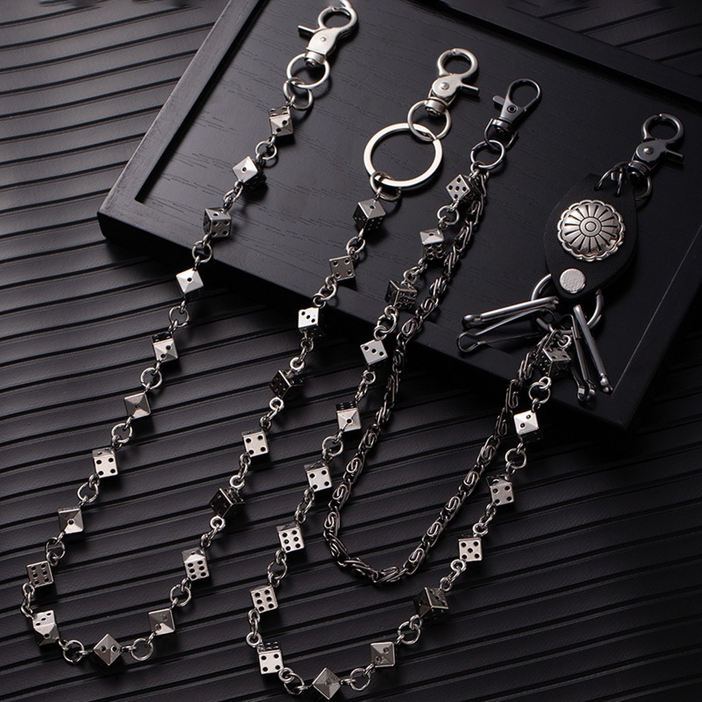 Dice Pants Chain Men Punk Meta - Tech Wear Accessories ulasan dan harga