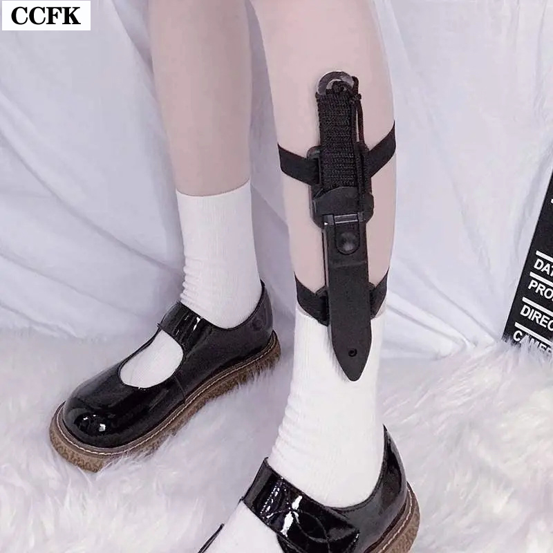 Goth Leg Ring Kawaii Knife Pro - Tech Wear Accessories ulasan dan harga